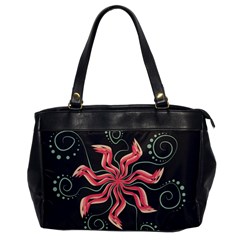 Flower Abstract Oversize Office Handbag