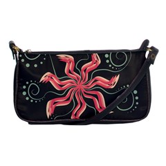 Flower Abstract Shoulder Clutch Bag by HermanTelo