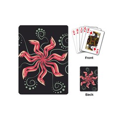 Flower Abstract Playing Cards Single Design (mini) by HermanTelo