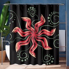 Flower Abstract Shower Curtain 60  x 72  (Medium) 