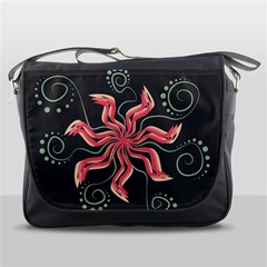 Flower Abstract Messenger Bag