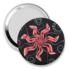 Flower Abstract 3  Handbag Mirrors