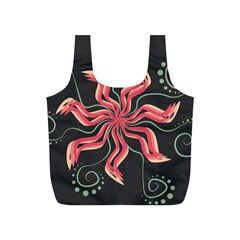 Flower Abstract Full Print Recycle Bag (s)