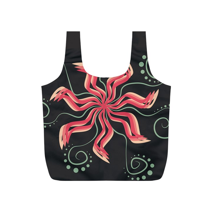 Flower Abstract Full Print Recycle Bag (S)