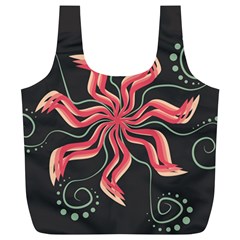 Flower Abstract Full Print Recycle Bag (XL)