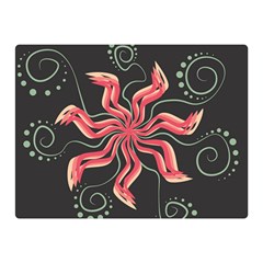 Flower Abstract Double Sided Flano Blanket (mini) 