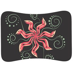 Flower Abstract Velour Seat Head Rest Cushion