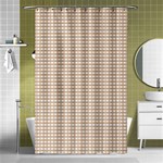 Gingham Check Plaid Fabric Pattern Grey Shower Curtain 48  x 72  (Small)  Curtain(48  X 72 ) - 42.18 x64.8  Curtain(48  X 72 )