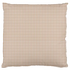 Gingham Check Plaid Fabric Pattern Grey Standard Flano Cushion Case (one Side)