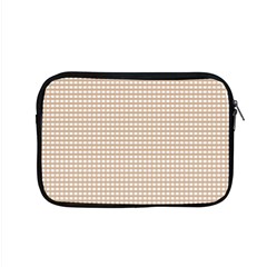 Gingham Check Plaid Fabric Pattern Grey Apple Macbook Pro 15  Zipper Case