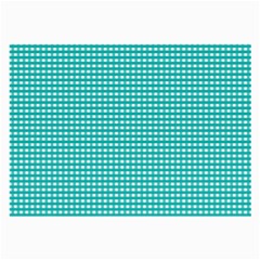 Gingham Plaid Fabric Pattern Green Large Glasses Cloth