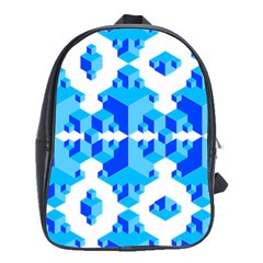 Cubes Abstract Wallpapers School Bag (xl)