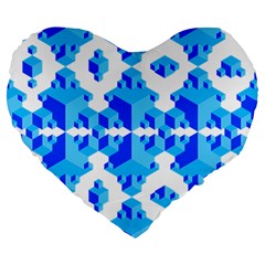 Cubes Abstract Wallpapers Large 19  Premium Heart Shape Cushions