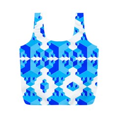 Cubes Abstract Wallpapers Full Print Recycle Bag (m)