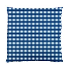 Gingham Plaid Fabric Pattern Blue Standard Cushion Case (one Side) by HermanTelo