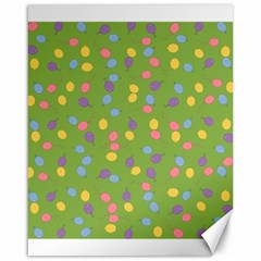 Balloon Grass Party Green Purple Canvas 16  X 20 