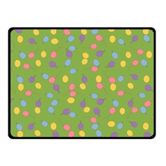 Balloon Grass Party Green Purple Fleece Blanket (small) by HermanTelo