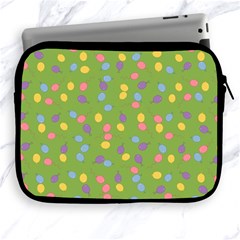 Balloon Grass Party Green Purple Apple Ipad 2/3/4 Zipper Cases by HermanTelo