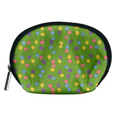 Balloon Grass Party Green Purple Accessory Pouch (medium)