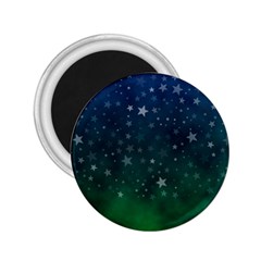 Background Blue Green Stars Night 2.25  Magnets