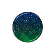 Background Blue Green Stars Night Hat Clip Ball Marker