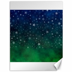 Background Blue Green Stars Night Canvas 36  x 48 