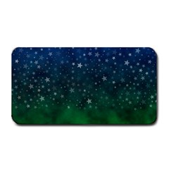 Background Blue Green Stars Night Medium Bar Mats