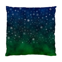 Background Blue Green Stars Night Standard Cushion Case (One Side)