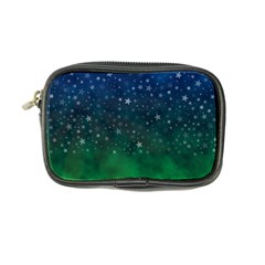 Background Blue Green Stars Night Coin Purse