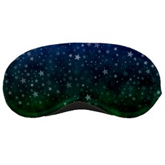 Background Blue Green Stars Night Sleeping Mask