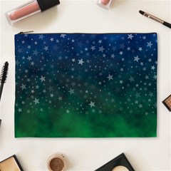 Background Blue Green Stars Night Cosmetic Bag (XL)