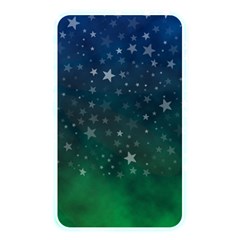 Background Blue Green Stars Night Memory Card Reader (Rectangular)