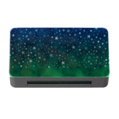 Background Blue Green Stars Night Memory Card Reader with CF