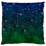 Background Blue Green Stars Night Standard Flano Cushion Case (Two Sides) Front