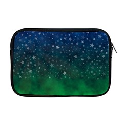 Background Blue Green Stars Night Apple Macbook Pro 17  Zipper Case by HermanTelo