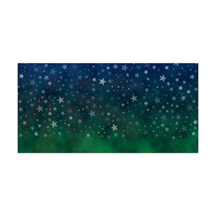 Background Blue Green Stars Night Yoga Headband