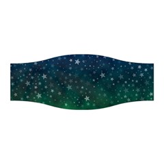 Background Blue Green Stars Night Stretchable Headband