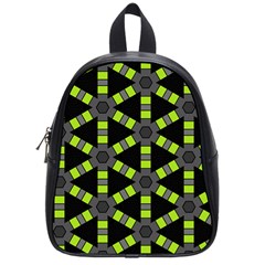 Backgrounds Green Grey Lines School Bag (small)