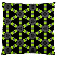 Backgrounds Green Grey Lines Large Cushion Case (one Side)