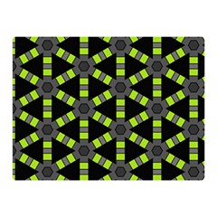 Backgrounds Green Grey Lines Double Sided Flano Blanket (mini) 