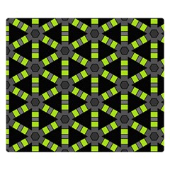 Backgrounds Green Grey Lines Double Sided Flano Blanket (small) 