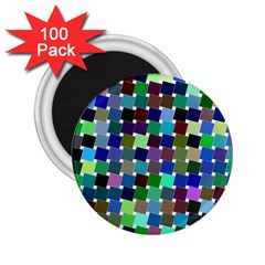 Geometric Background Colorful 2 25  Magnets (100 Pack)  by HermanTelo