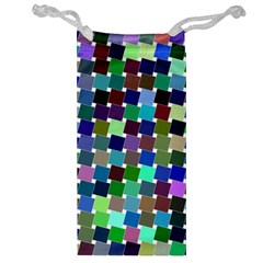 Geometric Background Colorful Jewelry Bag by HermanTelo