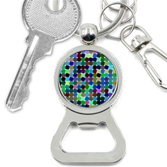 Geometric Background Colorful Bottle Opener Key Chain