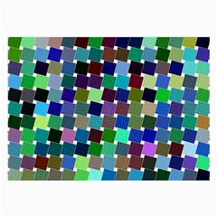 Geometric Background Colorful Large Glasses Cloth (2 Sides)