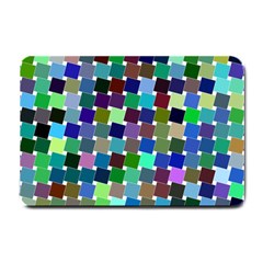 Geometric Background Colorful Small Doormat  by HermanTelo