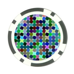 Geometric Background Colorful Poker Chip Card Guard (10 Pack) by HermanTelo