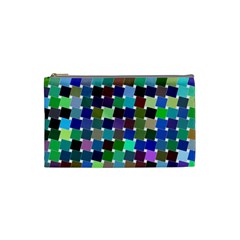 Geometric Background Colorful Cosmetic Bag (small)