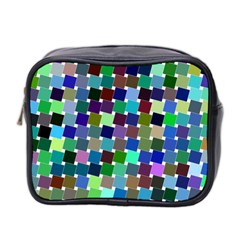 Geometric Background Colorful Mini Toiletries Bag (two Sides)