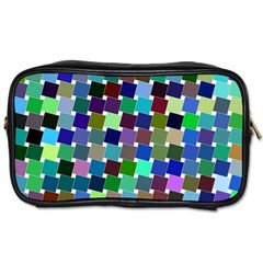 Geometric Background Colorful Toiletries Bag (one Side) by HermanTelo